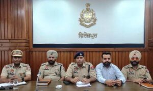 Ferozepur police in action mode to curb crimes, 11 held including one juvenile with motorcycles mobiles, pistol, rounds, heroin