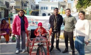 Hans Foundation joins hands with Red Cross, Ferozepur Foundation, gives wheelchair to disabled girl