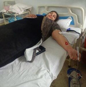 ऊर्जा वैल्फेयर सोसायटी द्वारा आयोजित शिविर मेंं 60 लोगो ने किया रक्तदान, महिलाओ की सहभागिता रही अहम