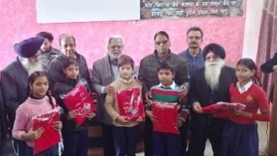 NGOs Coordination Society Ferozepur distributes woollen sweaters  to students