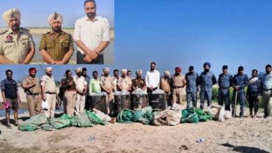 32,000 litres ‘lahan’ recovered on banks of Sutlej in Ferozepur