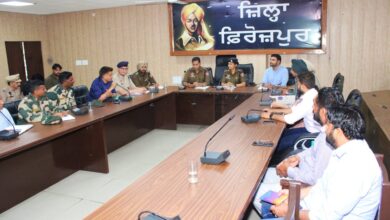 Distt level Narco Co-ordination Centre monthly meeting held in Ferozepur