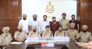 Ferozepur: Cross-border drug trafficking racket busted , one held with heroin, arms and ammo, drug money