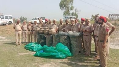 CASO operation near Indo-Pak border in Ferozepur, police recovers 30,000 ltr ‘lahan’, 400 bottles of illicit liquor