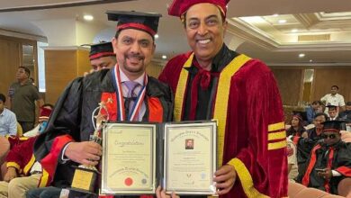 Ferozepur's renowned author, educationist Abhishek Arora awarded with Honorary PhD from Washington D University USA