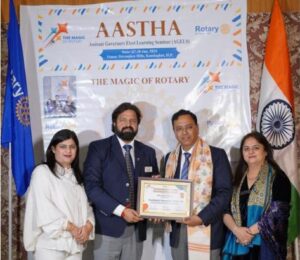 Educationist & Social Activist Kamal Sharma felicitated as Assitt Governor of Rotary Int’l 3090