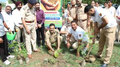 DIG Ferozepur Range launches plantation drive in Ferozepur, plants ‘Bohar Sapling’ at Police Line