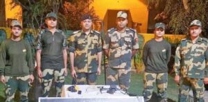 BSF Troops in Ferozepur seize drone with heroin, pistol magazine