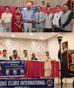 Lions Club Ferozepur Celebrates Golden Year with Installation of New Team for 2024-25