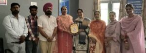 Punjab’s Pride: Manjinderjeet Kaur Sandhu honoured for selection as HCS Judge