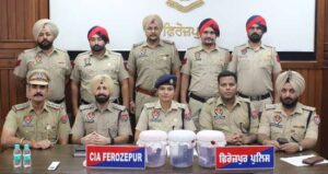 Ferozepur Police nab two with firearms, ammunition and heroin in major crackdown