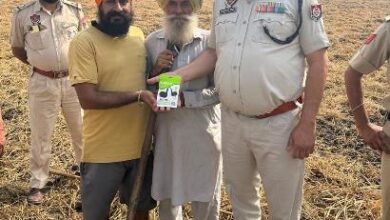 Ferozepur Police rewards farmers for Stubble Management as burning incidents decline