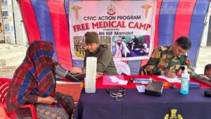 BSF organizes free medical camp under Civic Action Program