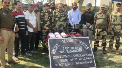 BSF RECOVERED DRONE ALONGWITH 2.640KG HEROIN ON FEROZEPUR BORDER