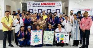 जेनेसिस अमनदीप अस्पताल ने समर्पण और करुणा को श्रद्धांजलि देते हुए अंतर्राष्ट्रीय नर्स दिवस मनाया