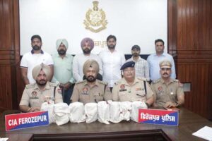 ਪੁਲਿਸ ਨੇ ਫਿਰੋਜ਼ਪੁਰ ਵਿੱਚ ਡਰੋਨ ਡਰੱਗ ਤਸਕਰੀ ਰੈਕੇਟ ਦਾ ਪਰਦਾਫਾਸ਼ ਕੀਤਾ, 22 ਕਰੋੜ ਰੁਪਏ ਦੀ ਹੈਰੋਇਨ ਜ਼ਬਤ ਕੀਤੀ