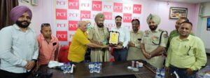 विश्व वातावरण दिवस पर एसएसपी फिरोजपुर में प्रेस क्लब फिरोजपुर में पौधे लगाए