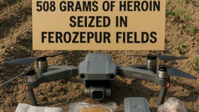 Drone Carrying 508 Grams of Heroin Seized in Ferozepur Fields