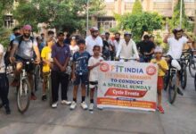 फ़िरोज़पुर रेल मंडल द्वारा फ़िट इंडिया मिशन के तहत साइकिल रैली का आयोजन