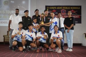 "आर्मी पब्लिक स्कूल फिरोजपुर ने सफलतापूर्वक 'वज्र कोर इंटर-एपीएस टेबल टेनिस टूर्नामेंट' की मेजबानी की"