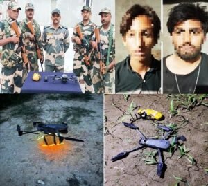 Two smugglers held, heroin-laden drones seized near Indo-Pak border Two smugglers held, heroin-laden drones seized near Indo-Pak border