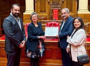 फिरोज़पुर फाउंडेशन के संस्थापक शलिंदर लरोइया को साउथ ऑस्ट्रेलियन पार्लियामेंट में किया गया सम्मानित