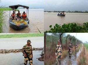 बीएसएफ ने फिरोज़पुर की सरहदी बाढ़ प्रभावित बस्तियों को दी राहत