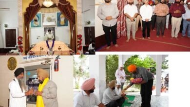 ਗੁਰੂ ਨਾਨਕ ਦੇਵ ਜੀ ਦੇ ਪ੍ਰਕਾਸ਼ ਪੁਰਬ ਮੌਕੇ ਫਿਰੋਜ਼ਪੁਰ ਪੁਲਿਸ ਵੱਲੋਂ ਗੁਰਦੁਆਰਾ ਸਾਹਿਬ ਵਿਖੇ ਅਰਦਾਸ ਕੀਤੀ