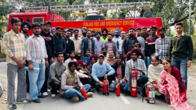 ਯੂਵਾ ਆਪਦਾ ਮਿੱਤਰ ਟ੍ਰੇਨਿੰਗ ਤਹਿਤ ਤੀਜੇ ਦਿਨ ਨੌਜਵਾਨਾਂ ਨੂੰ ਕਰਵਾਇਆ ਗਿਆ ਫਾਇਰ ਸੇਫਟੀ ਸੰਬੰਧਿਤ ਅਭਿਆਸ