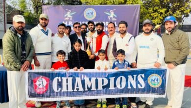 डीसीएम एल्यूमनाई टाईगर्स ने जीती एम.आर. दास मैमोरियल क्रिकेट चैम्पियनशिप की ट्राफी