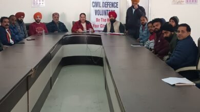 ਸਿਵਲ ਡਿਫੈਂਸ ਵਲੰਟੀਅਰਜ਼ ਦੇ ਲਗਾਏ ਜਾਣਗੇ ਟਰੇਨਿੰਗ ਕੈਂਪ