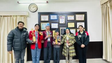 डीसीएम इंटरनैशनल स्कूल के तीन विद्यार्थियो ने जीते ब्राऊंज मैडल