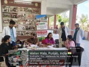 शहीद सुखविंदर सिंह स्कूल ऑफ एमिनेंस, मल्लांवाला खास में स्वास्थ्य जांच शिविर का आयोजन शहीद सुखविंदर सिंह स्कूल ऑफ एमिनेंस, मल्लांवाला खास में स्वास्थ्य जांच शिविर का आयोजन