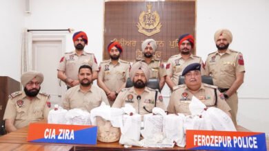 ਫਿਰੋਜ਼ਪੁਰ ਵਿੱਚ ਪੁਲਿਸ ਨੇ ਨਸ਼ੀਲੇ ਪਦਾਰਥਾਂ ਦੇ ਨੈੱਟਵਰਕ ਦਾ ਪਰਦਾਫਾਸ਼ ਕੀਤਾ, 5.765 ਕਿਲੋ ਹੈਰੋਇਨ ਬਰਾਮਦ ਕੀਤੀ; 3 ਗ੍ਰਿਫ਼ਤਾਰ