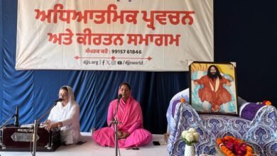 दिव्य ज्योति जागृति संस्थान के स्थानीय आश्रम में साप्ताहिक सत्संग प्रोग्राम
