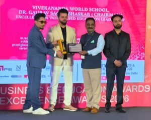 Vivekananda World School Chairman Dr. Gaurav Sagar Bhaskar honoured for leadership in value-based education Vivekananda World School Chairman Dr. Gaurav Sagar Bhaskar honoured for leadership in value-based education