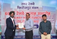 फिरोजपुर डिवीजन में 69वां रेलवे वीक अवॉर्ड डिस्ट्रीब्यूशन सेरेमनी हुआ