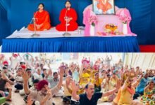 दिव्य ज्योति जागृति संस्थान के स्थानीय आश्रम में सप्ताहिक सत्संग कार्यक्रम का आयोजन किया