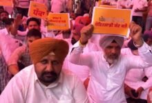 ਮੰਤਰੀ ਸੰਜੀਵ ਅਰੋੜਾ 'ਤੇ ਈਡੀ ਦੀ ਕਾਰਵਾਈ ਨੂੰ ਲੈ ਕੇ 'ਆਪ' ਵੱਲੋਂ ਫਿਰੋਜ਼ਪੁਰ ਵਿੱਚ ਭਾਜਪਾ ਖਿਲਾਫ਼ ਪ੍ਰਦਰਸ਼ਨ