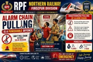 RPF ने बेवजह चेन खींचने वालों पर सख्ती की; 630 मामले दर्ज, ₹84,300 का जुर्माना वसूला गया RPF ने बेवजह चेन खींचने वालों पर सख्ती की; 630 मामले दर्ज, ₹84,300 का जुर्माना वसूला गया