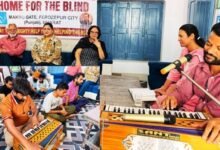 विश्व संगीत दिवस पर डीसीएम इंटरनैशनल स्कूल ने ब्लाइंड होम में किया म्यूजिकल इवनिंग का आयोजन