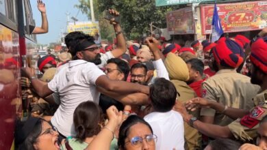 ਆਜ਼ਾਦੀ ਦਿਵਸ ਮੌਕੇ ਮੁੱਖ ਮੰਤਰੀ ਭਗਵੰਤ ਮਾਨ ਖ਼ਿਲਾਫ਼ ਅਧਿਆਪਕਾਂ ਦਾ ਪ੍ਰਦਰਸ਼ਨ