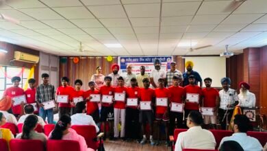 ਯੁਵਕ ਸੇਵਾਵਾਂ ਵਿਭਾਗ ਵੱਲੋਂ ਕਰਵਾਈ ਗਈ ਜ਼ਿਲ੍ਹਾ ਪੱਧਰੀ ਰੈੱਡ ਰਨ ਮੈਰਾਥਨ