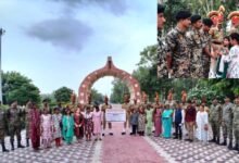 औरंगाबाद की दृष्टिबाधित महिलाओं ने हुसैनीवाला जेसीपी में बीएसएफ जवानों के साथ मनाई राखी