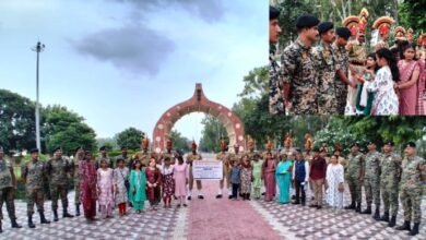 औरंगाबाद की दृष्टिबाधित महिलाओं ने हुसैनीवाला जेसीपी में बीएसएफ जवानों के साथ मनाई राखी