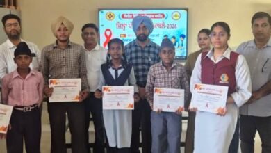 ਫਿਰੋਜ਼ਪੁਰ ਵਿੱਚ ਐੱਚਆਈਵੀ/ਏਡਜ਼ ਜਾਗਰੂਕਤਾ 'ਤੇ ਜ਼ਿਲ੍ਹਾ ਪੱਧਰੀ ਲੇਖ ਲਿਖਣ ਮੁਕਾਬਲਾ ਕਰਵਾਇਆ