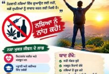 ਨਸ਼ਾ ਮੁਕਤ ਜੀਵਨ ਲਈ ਸਿੱਖਿਆ — ਜਾਗਰੂਕਤਾ ਤੋਂ ਬਦਲਾਅ ਤੱਕ।